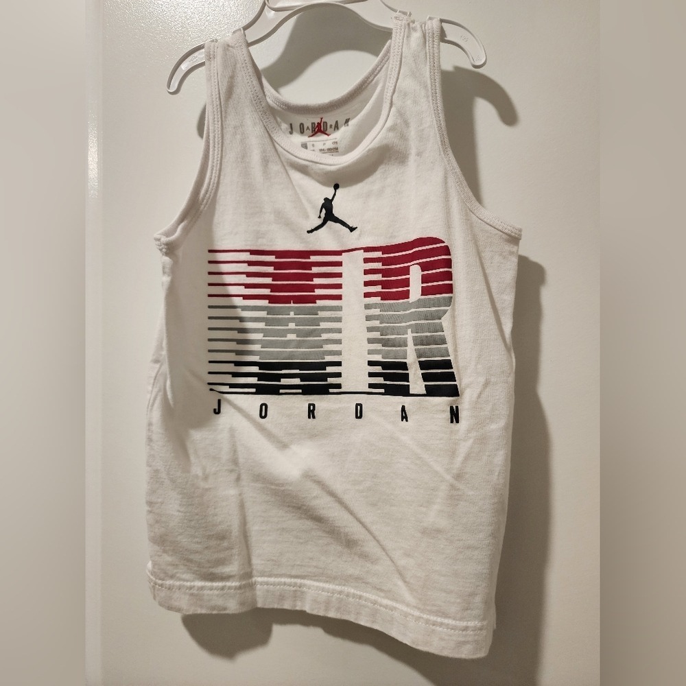 Jordan Boys szS 4‎ - 5  White Air Jumpman Graphic Tank Top Shirt Streetwear
